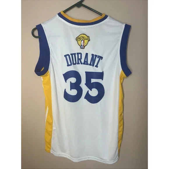 Adidas Kevin Durant #35 Golden State Warriors The Finals Swingman Jersey Men’s L - Picture 5 of 8